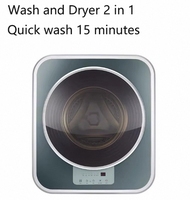 Wall-mounted Smart 3kg Front Loading Mini Laundry Washer & Dryer Washing Machine Boats Trailers Camper Caravan & Marine RVs
