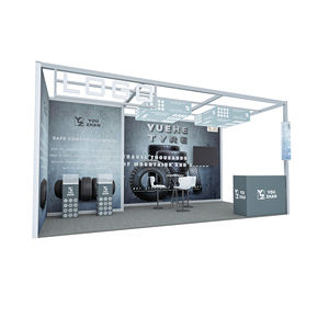 Stands modulaires personnalisables de 10x20 pieds, sublimation par transfert thermique, pliables, portables, pour salons professionnels, installation rapide, éclairage - Product Image 3