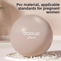 Ballon de yoga en PVC de 9 pouces, mini ballon de Pilates anti-éclatement pour l'entraînement du plancher pelvien, la récupération post-partum, usage professionnel à domicile et en studio