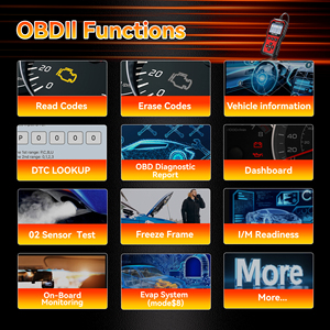 ماسح ضوئي KONNWEI KW340 OBD2 للسيارات، أداة تشخيص شاملة رخيصة للسيارات التي تعمل بالبنزين والديزل مع تحديثات مدى الحياة - Product Image 2
