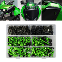 Kit de vis de carénage de moto NICECNC 253 pièces, universel M5 M6, vis en aluminium, attaches, clips, rivets pour carrosserie de moto sportive