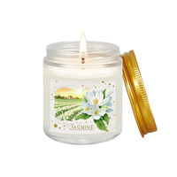 Bougies parfumées d'été Coffret cadeau Bougies en cire de soja avec pastèque Citron Menthe Vanille Coco Océan Bougies d'aromathérapie