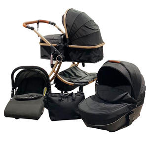 China Wholesale <strong>Twin</strong> Baby Stroller Two Seat Baby Pushchair Baby Stroller 4 in 1 With <strong>Bassinet</strong> Carry Cot Car Seat - Product Image 4