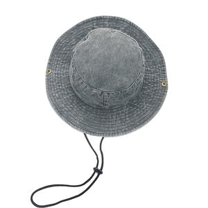 Chapeau de pêcheur en coton lavé respirant: logo personnalisable, large bord pour la protection solaire - Product Image 6