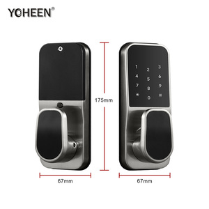 YOHEENドアノブロック電子セキュリティWifiスマートデジタルドアロック亜鉛合金Bluetoothロッククラウド指紋Bluetooth - Product Image 5