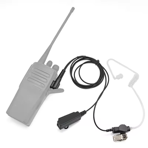Tubo acústico Walkie Talkie con cable de 2 pines, Radio bidireccional de mano, micrófono grande, auriculares PTT, intercomunicador, comunicación inalámbrica, uso en coche - Product Image 2