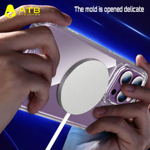 Funda para <span class=keywords><strong>Teléfono</strong></span> Móvil ATB para iPhone 17 Pro, Diseño de Diamantes de Cristal, TPU+PC, Transparente, Anti-amarillamiento, para iPhone 14, 15, 16E Pro Max - Product Image 3