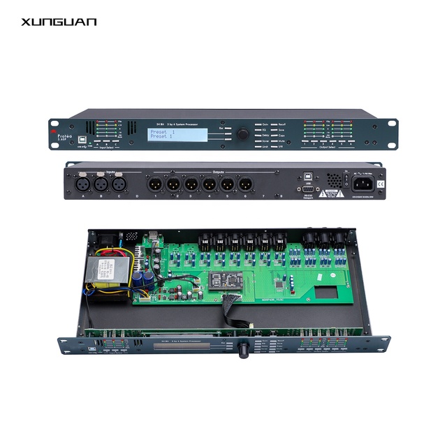 3.6SP DriveRack Simple Version 3 in 6 Out Digital Audio System Processor 3-6-sp Equalizer Sound Effector for Small Show KTV