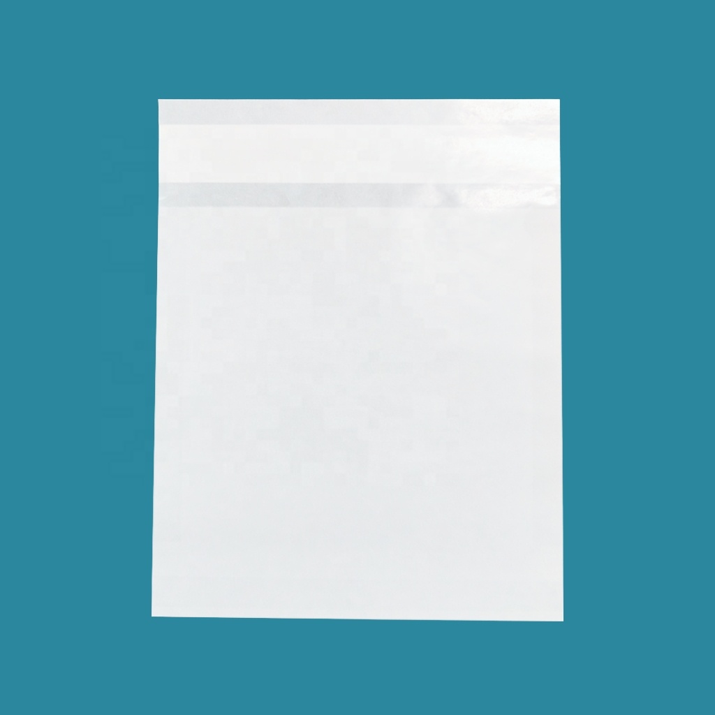 Biodegradable Custom Logo Printed Wax-coated Paper Bags For Clothing Wholesale Glassine Paper Bags
