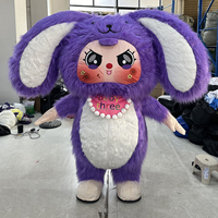 Lapin de Pâques gonflable lapin bébé trois mascotte dessin animé Costume personnalisé personnage Cosplay Halloween Fursuit