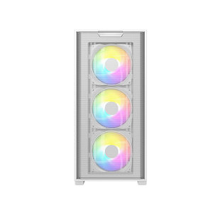 Tuyệt đẹp trắng hợp kim nhôm Iran lưới và kính cường lực máy tính PC Trường hợp với kính cường lực, trường hợp chơi game cho game thủ - Product Image 3