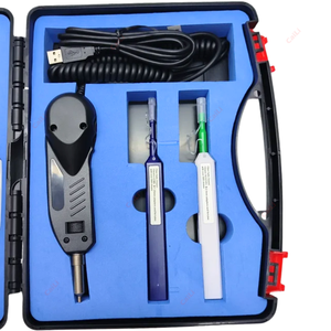 กล้องจุลทรรศน์ตรวจสอบไฟเบอร์ออปติก FVM-100 พร้อมจอแสดงผล สำหรับตรวจสอบปลายเส้นใยและทำความสะอาดด้วยปากกาทำความสะอาด - Product Image 2