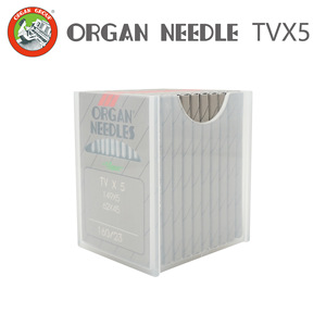 Aguja para máquina de coser Organ Needle Tvx5 160/23 para uso en pespuntes y costuras dobles. - Product Image 3