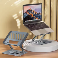 Great Roc OEM 360 Support d'ordinateur portable pliable rotatif Support de base pour ordinateur portable Support d'ordinateur portable Support d'ordinateur portable avec base rotative