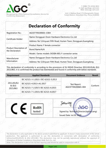 Thẳng 50 Ohm RF Coax N Jack Để N Nữ Adapter Vách Ngăn Với O-ring - Product Image 6
