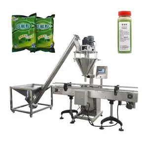 Side Open Hopper 0-60 fills/min Powder Automatic Auger Filler Chili Coffee Cocoa Powder Filling Machinery
