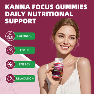 Gomitas Kanna Focus OEM <span class=keywords><strong>con</strong></span> Extracto de Ashwagandha y Citrato de Magnesio para el Apoyo Cerebral, la Memoria y el Estado de Ánimo, Nootrópico, Marca Privada - Product Image 3