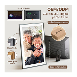 Oem nhà sản xuất của tùy chỉnh 10 inch Khung ảnh kỹ thuật số 32GB Wifi tùy chỉnh màn hình cảm ứng Máy nghe nhạc quảng cáo MP4 MP3 đồng hồ - Product Image 1