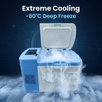 Congélateur portable à très basse température Orion 25L de qualité hospitalière à température unique avec dégivrage automatique, de -0°C à -80°C