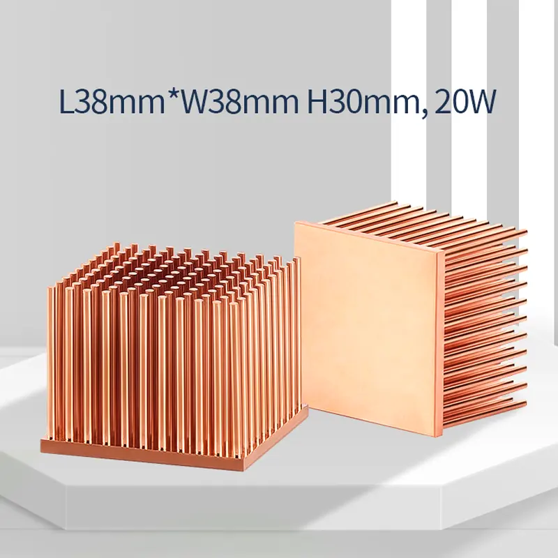 Custom Copper Pin Fin Heatsink Copper Small Heat Sink Pin Fin Copper Heat Sink Photo