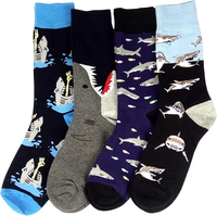 Chaussettes habillées à motifs amusants pour hommes Funny Novelty Crazy Design Cotton Socks Gift for Men