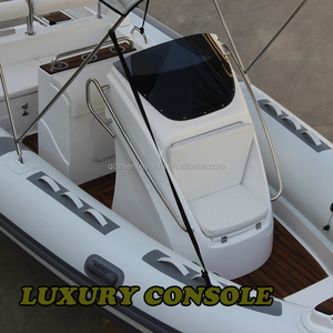 CE certificato PVC Hypalon costola 580 Yacht di lusso in fibra di vetro gonfiabile usato pesca Sport barca per la vendita - Product Image 2