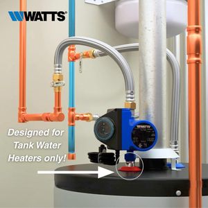 ระบบหมุนเวียนน้ำร้อน Watts Heat H2O พร้อมตัวตั้งเวลาแบบตั้งโปรแกรมได้ ปั๊มน้ำ 3.4 แกลลอนต่อนาที สำหรับน้ำร้อนทันที - Product Image 4