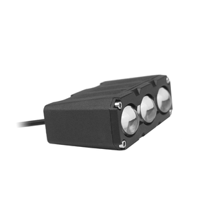 TAOCHIS 9-80V 60W 3 yeux LED projecteur lentille 3000k 6000k blanc + jaune voiture antibrouillard camion rénovation article voiture auto moto - Product Image 3