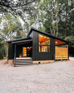 Prefab ขนาดจิ๋ว<span class=keywords><strong>80</strong></span><span class=keywords><strong>ตรม</strong></span>.<span class=keywords><strong>บ้าน</strong></span>ไม้ฟาร์มวิลล่าสไตล์ชนบทที่ทันสมัยสำหรับรีสอร์ทในเมือง - Product Image 2