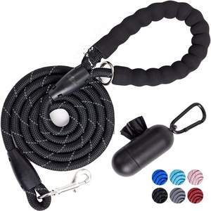 Bán Buôn Nhiều Màu Phản Quang Con Chó Dây Xích Giá Rẻ Set Pet Nguồn Cung Cấp Gấp Bát Con Chó Poop Túi Làm Polyester Nylon Có Động Vật - Product Image 2