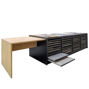 厂家定制展厅货架展示抽屉桌子木制样品展示柜 - Product Image 1