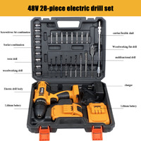 Perceuse portative 48V Batterie rechargeable Outil électrique Perceuse sans fil Tournevis électrique