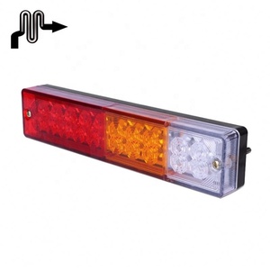 Luz Trasera LED para Camión, Luces Traseras Universales para Remolque, Luces LED Impermeables con Certificación CE de 12V, Luz de Freno LED Extrema Universal Ovalada - Product Image 1