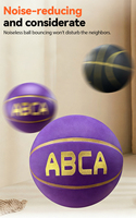 Balón de Baloncesto Silencioso de Tamaño Oficial 5, Diseño Silencioso para Práctica en Interiores y Exteriores