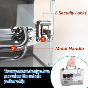 Étui <span class=keywords><strong>de</strong></span> transport <span class=keywords><strong>de</strong></span> jetons <span class=keywords><strong>de</strong></span> <span class=keywords><strong>poker</strong></span> en acrylique <span class=keywords><strong>de</strong></span> casino transparent sans plateaux <span class=keywords><strong>de</strong></span> jetons <span class=keywords><strong>de</strong></span> <span class=keywords><strong>poker</strong></span> - Product Image 6