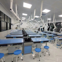 Table de laboratoire scolaire banc de travail de salle de classe de biologie banc de travail de bureau de laboratoire d'étudiant et chaise