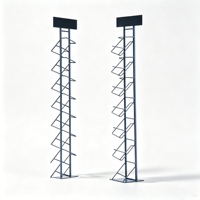 Présentoir vertical en métal pour canettes de boissons, support de sol pour bière et soda, présentoir de canettes pour magasin de détail