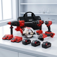 Ensemble d'outils sans fil EKIIV MW-2106 avec grand sac de rangement pour les services de réparation mobile et les travaux de construction en extérieur