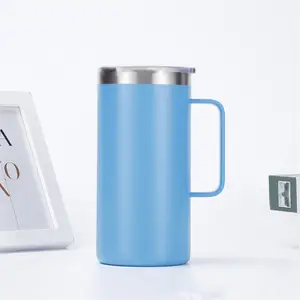 New Arrival Factory Supplier Custom Laser Logo 40oz Stainless Steel Insulated Travel Mug Vacuum Tumbler with Handle