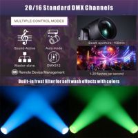 Lyre de scène professionnelle 380W 17R Sharpy Beam avec double prisme, DMX512, CRI85, pour DJ, mariage et événements, livrée avec flight case