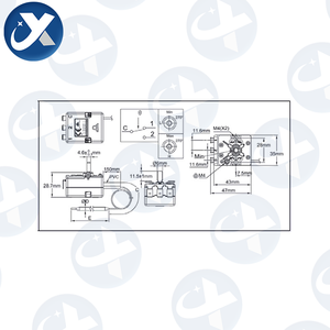 500 ℃ 20A đơn cực đôi ném cơ khí nhiệt thăm dò điều khiển điện lò nhiệt cho hộ gia đình sử dụng - Product Image 4