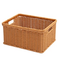 Imitatie rotan opbergmand in pastorale stijl W405 voor woonkamer, keuken, tv-kast, bureau, groente- en fruitorganisatie