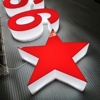 Extérieur Étanche Laser Gravé Led Bord Allumé Signalisation 3D Géant Réservé Illuminé En Plastique Acrylique Lettere Signe Pour Mur