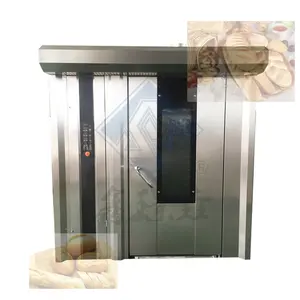 gas diesel automatic high quality electric rotary furnace rotary oven for bread with 32 trays