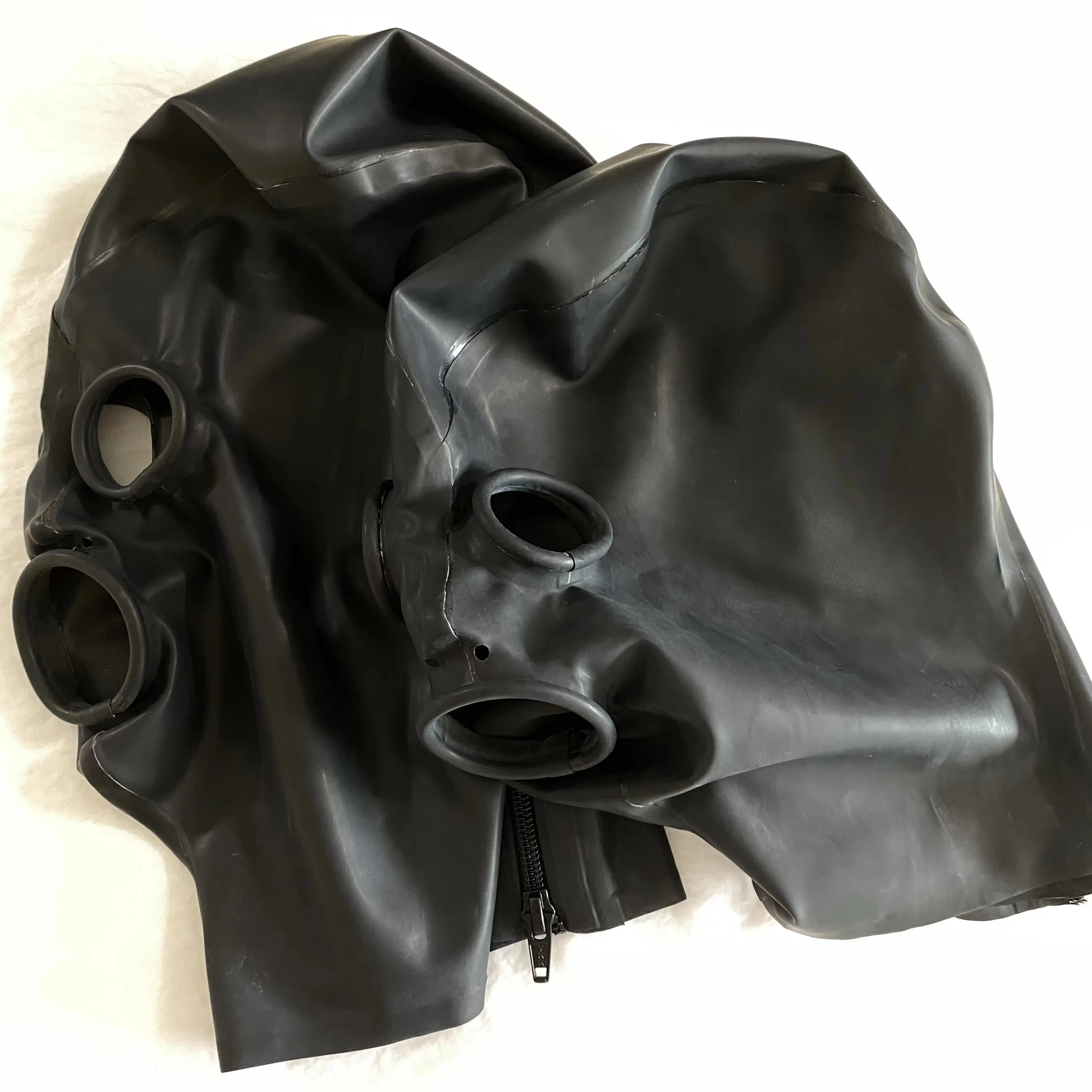 New design latex headgear Foot hood suffocation spoof latex fetish BDSM customizable