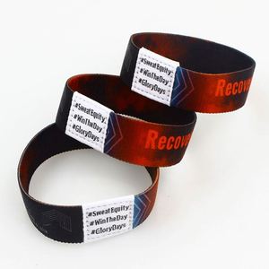 Pulseras Elásticas Tejidas de Tela Multicolor con Logotipo Personalizado y Arte Folclórico en Relieve para Regalos Promocionales y Uso en Fiestas/Festivales - Product Image 6
