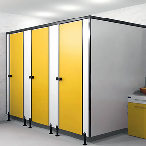 Puestos de baño de panel fenólico modular a buenos precios Particiones de baño Divisores de ducha Cubículos de inodoro HPL <span class=keywords><strong>para</strong></span> edificios - Product Image 1