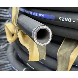 Tubo ad alta pressione ad alta temperatura idraulico Sae100 R1 R2 filo di acciaio rinforzato vendita calda escavatore ad alta pressione tubo idraulico
