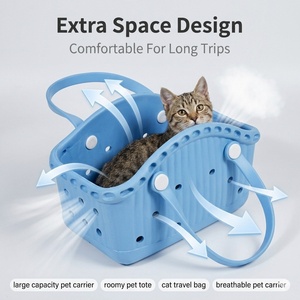 Sac de transport pour chien en EVA, léger, durable, <span class=keywords><strong>petit</strong></span> format, pour la randonnée, le <span class=keywords><strong>camping</strong></span>, les voyages, portable et lavable. - Product Image 2