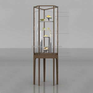 Cao cấp đồ trang sức sang trọng kiosk thiết kế tùy chỉnh nhà máy Thủy Tinh Độc Đáo đồ trang sức Showcase tủ trưng bày cho đồ trang sức Showcase sử dụng - Product Image 1